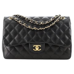 Chanel Classic Double Flap Bag Quilted Lambskin Jumbo