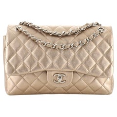 Chanel Classic Double Flap Bag Quilted Lambskin Jumbo