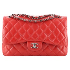 Chanel Classic Double Flap Bag Quilted Lambskin Jumbo