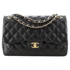 Chanel Classic Double Flap Bag Quilted Lambskin Jumbo