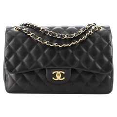 Chanel Classic Double Flap Bag Quilted Lambskin Jumbo