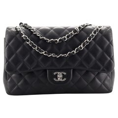 Chanel Classic Double Flap Bag Quilted Lambskin Jumbo