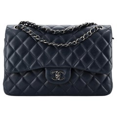 Chanel Classic Double Flap Bag Quilted Lambskin Jumbo