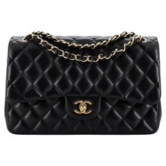 Chanel Classic Double Flap Bag Quilted Lambskin Jumbo
