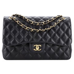 Chanel Classic Double Flap Bag Quilted Lambskin Jumbo