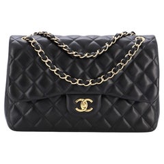 Chanel Classic Double Flap Bag Quilted Lambskin Jumbo