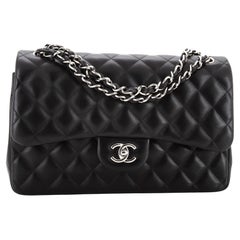 Chanel Classic Double Flap Bag Quilted Lambskin Jumbo