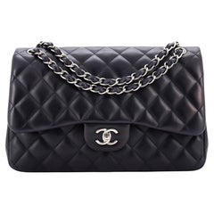 Chanel Classic Double Flap Bag Quilted Lambskin Jumbo