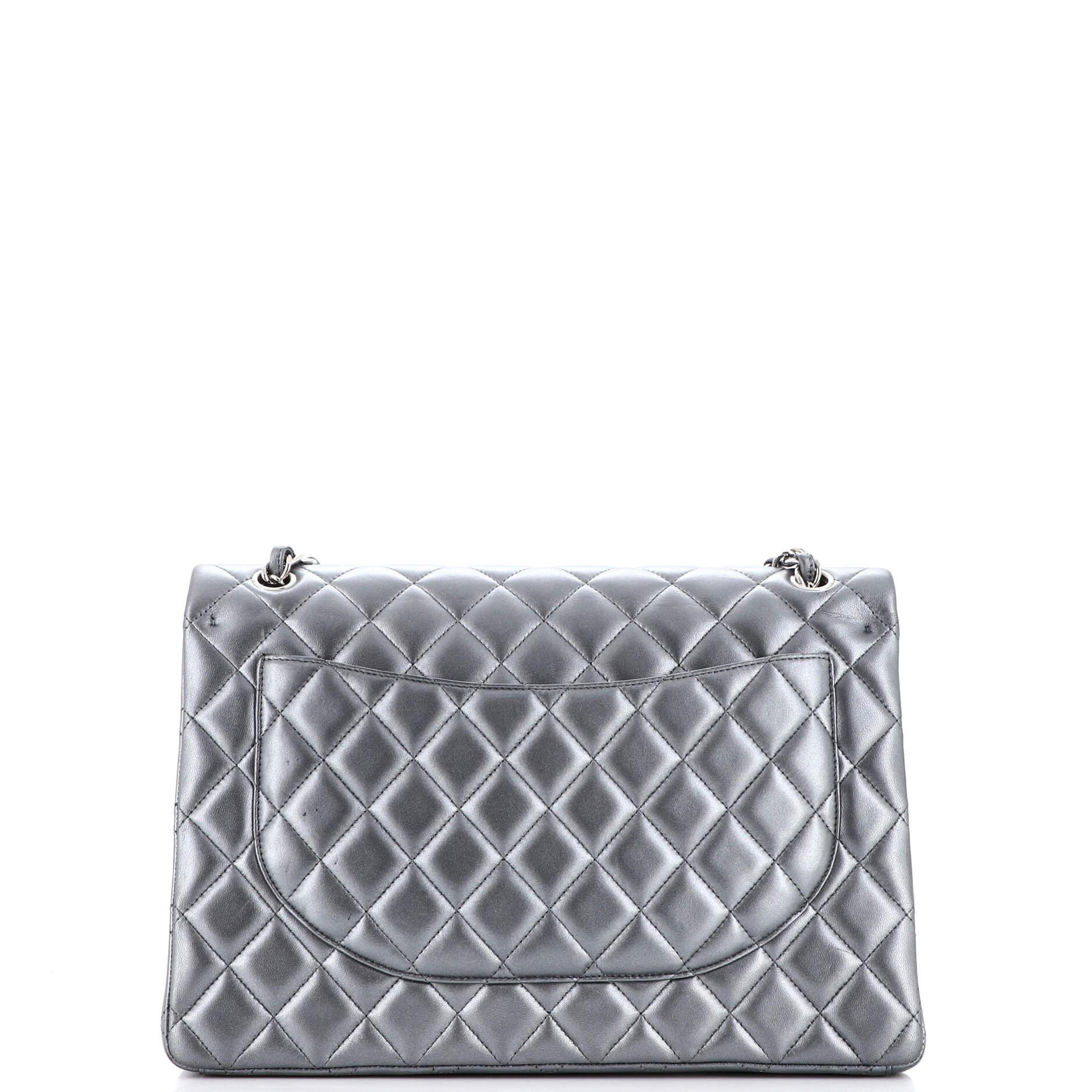 Women's or Men's Chanel Classic Double Flap Bag Quilted Lambskin Maxi