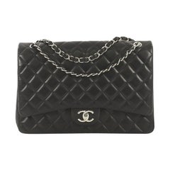 Chanel Classic Double Flap Bag Quilted Lambskin Maxi