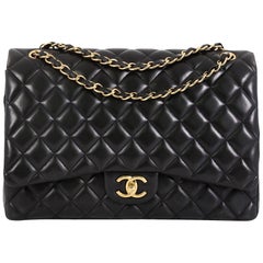 Chanel Classic Double Flap Bag Quilted Lambskin Maxi