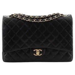 Chanel Classic Double Flap Bag Quilted Lambskin Maxi Chanel Classic Double Flap Bag Quilted Lambskin Maxi