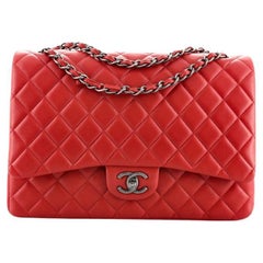 Chanel Classic Double Flap Bag Quilted Lambskin Maxi