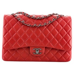 Chanel Classic Double Flap Bag Quilted Lambskin Maxi Chanel Classic Double Flap Bag Quilted Lambskin Maxi