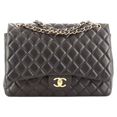 Chanel Classic Double Flap Bag Quilted Lambskin Maxi