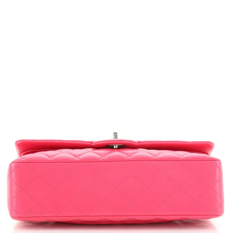 Chanel Classic Double Flap Bag Quilted Lambskin Medium For Sale at 1stDibs
