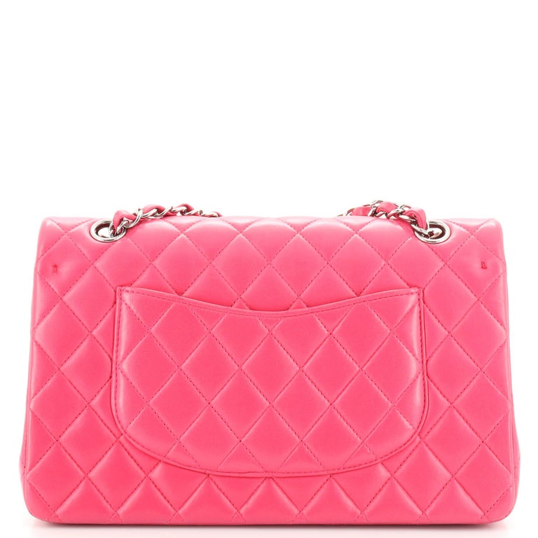 Chanel Classic Double Flap Bag Quilted Lambskin Medium For Sale at 1stDibs