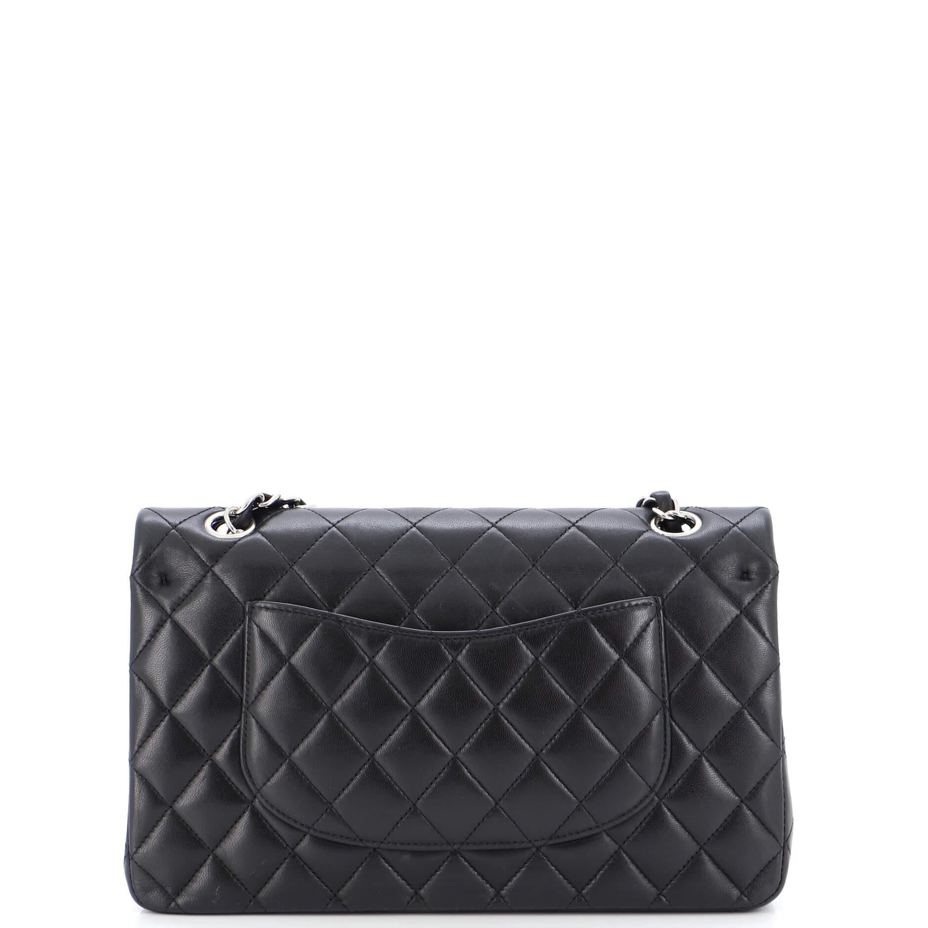 Women's or Men's Chanel Classic Double Flap Bag Quilted Lambskin Medium