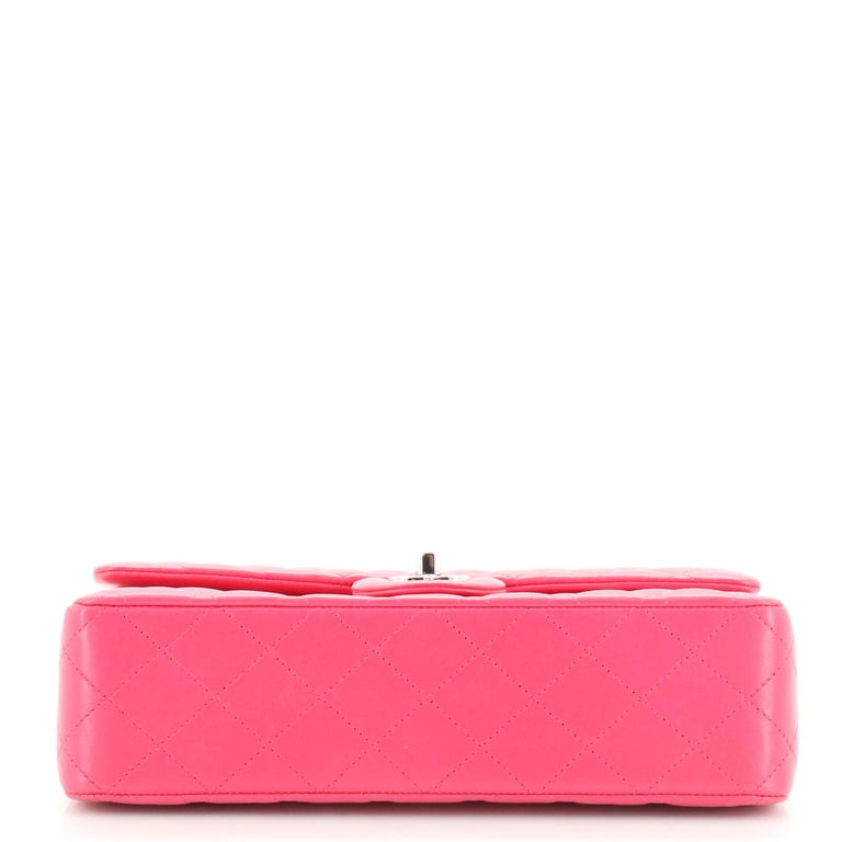 Chanel Classic Double Flap Bag Quilted Lambskin Medium For Sale at 1stDibs