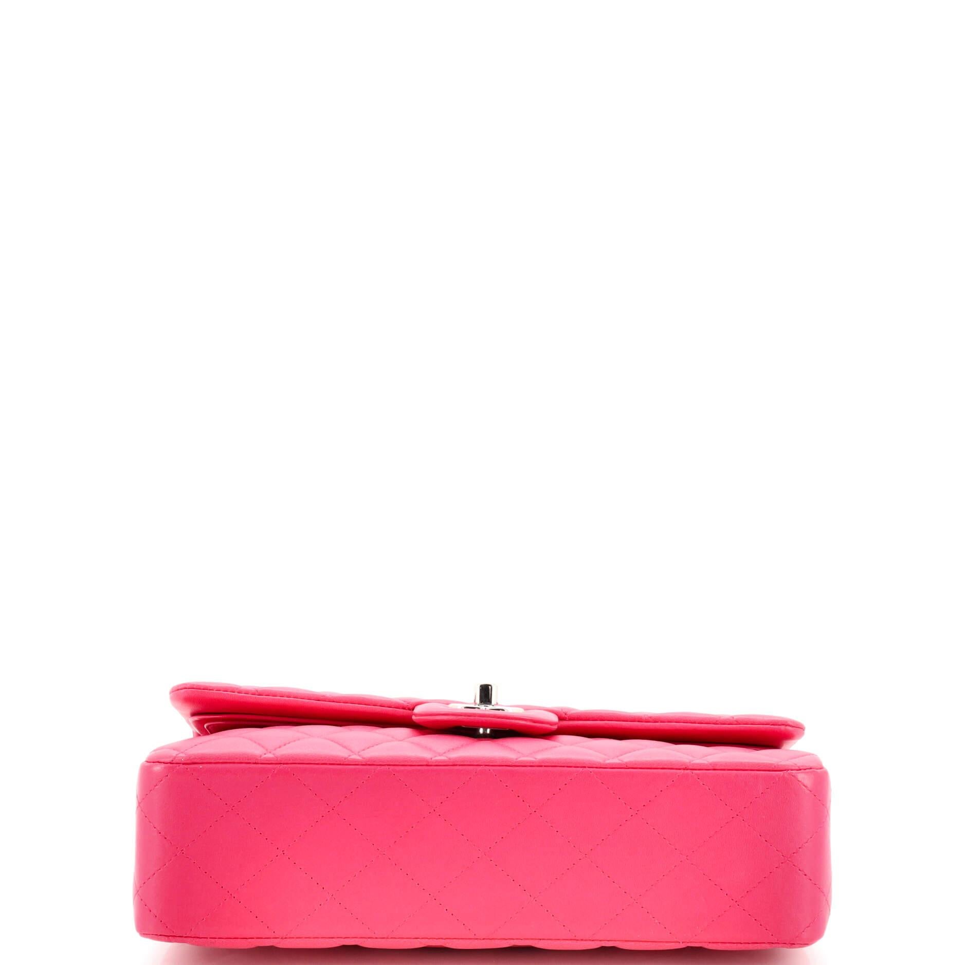 Chanel Classic Double Flap Bag Quilted Lambskin Medium For Sale at 1stDibs