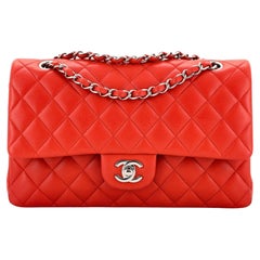 Chanel Classic Flap Orange - 22 For Sale on 1stDibs