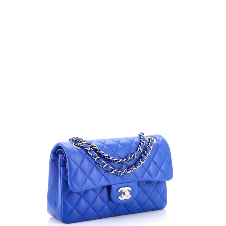 Chanel Classic Double Flap Bag Quilted Lambskin Small at 1stDibs