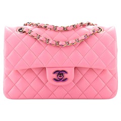 Chanel Pink Iridescent Caviar Classic Flap Bag - Full Set at 1stDibs