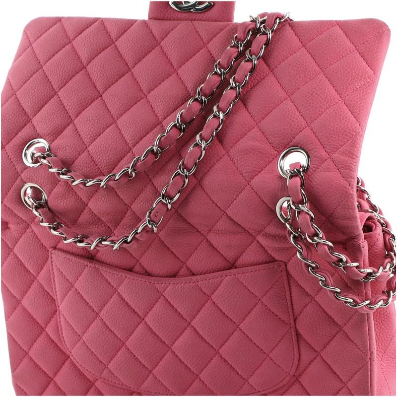 Chanel Classic Double Flap Bag Quilted Matte Caviar Medium 3