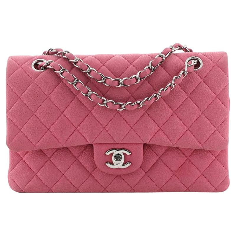 Chanel Classic Double Flap Bag Quilted Matte Caviar Medium