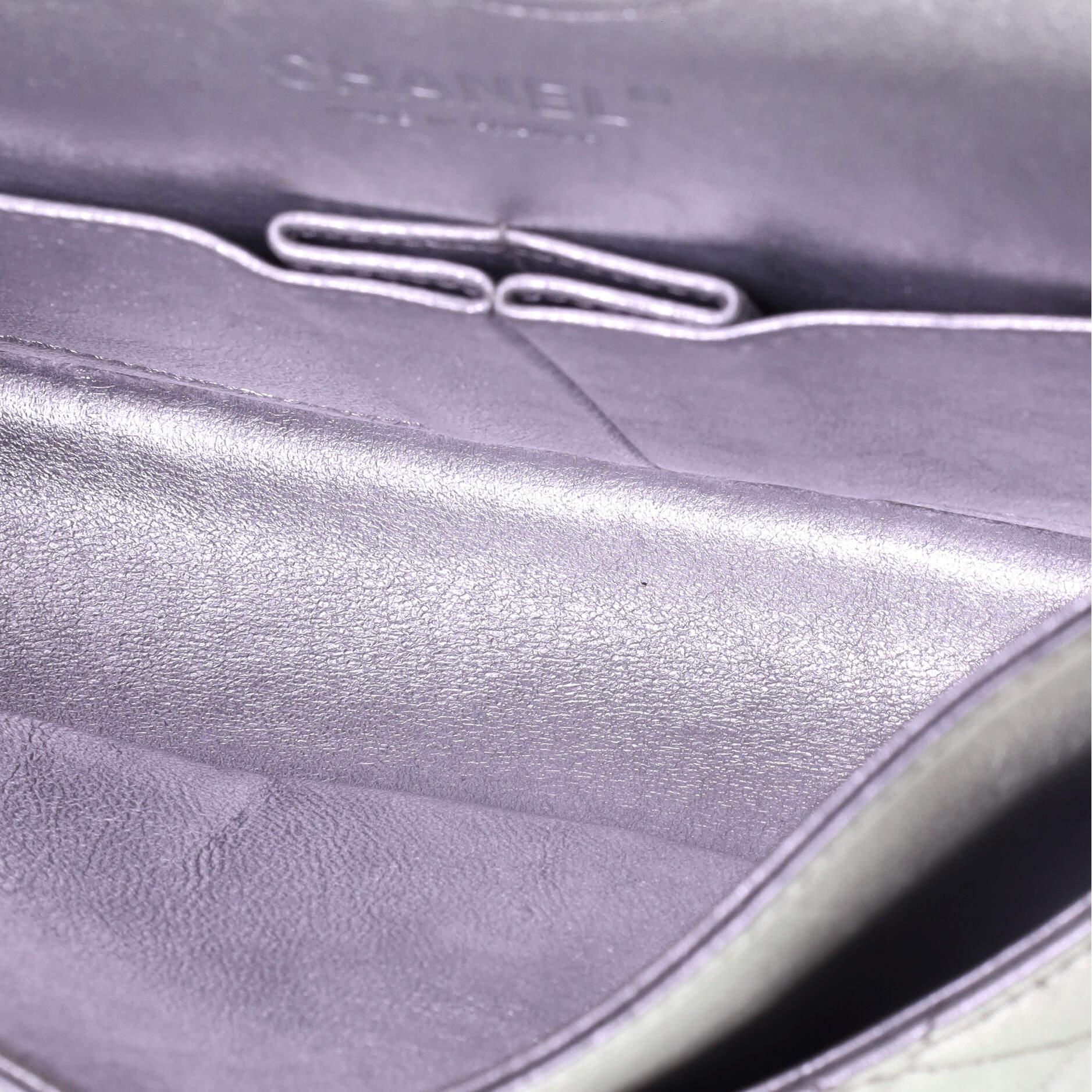 Women's or Men's Chanel Classic Double Flap Bag Quilted Metallic Lambskin Medium