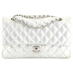 Chanel Classic Double Flap Bag Quilted Metallic Lambskin Medium