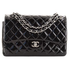 Chanel Classic Double Flap Bag Quilted Patent Jumbo Chanel Classic Double Flap Bag Quilted Patent Jumbo