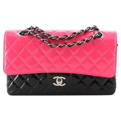 Chanel Classic Double Flap Bag Quilted Patent Medium