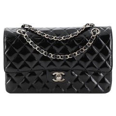 Chanel Classic Double Flap Bag Quilted Patent Medium