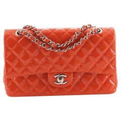 Chanel Classic Double Flap Bag Quilted Patent Medium