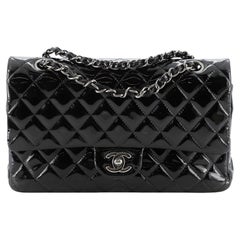 Chanel Classic Double Flap Bag Quilted Patent Medium