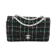 Chanel Classic Double Flap Bag Quilted Tweed Medium
