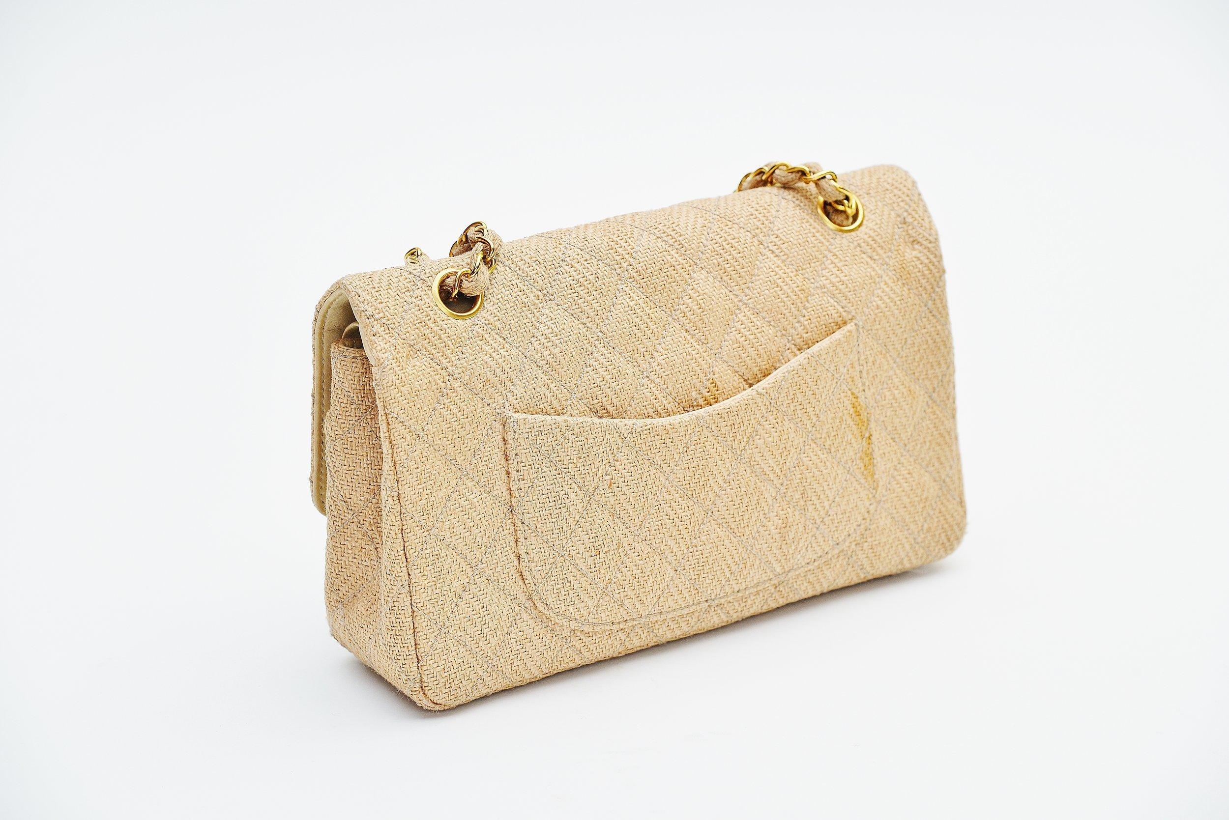 chanel beige gold hardware