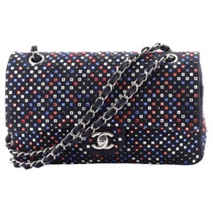 Chanel  Classic Double Flap Bag Strass Embellished Denim Medium