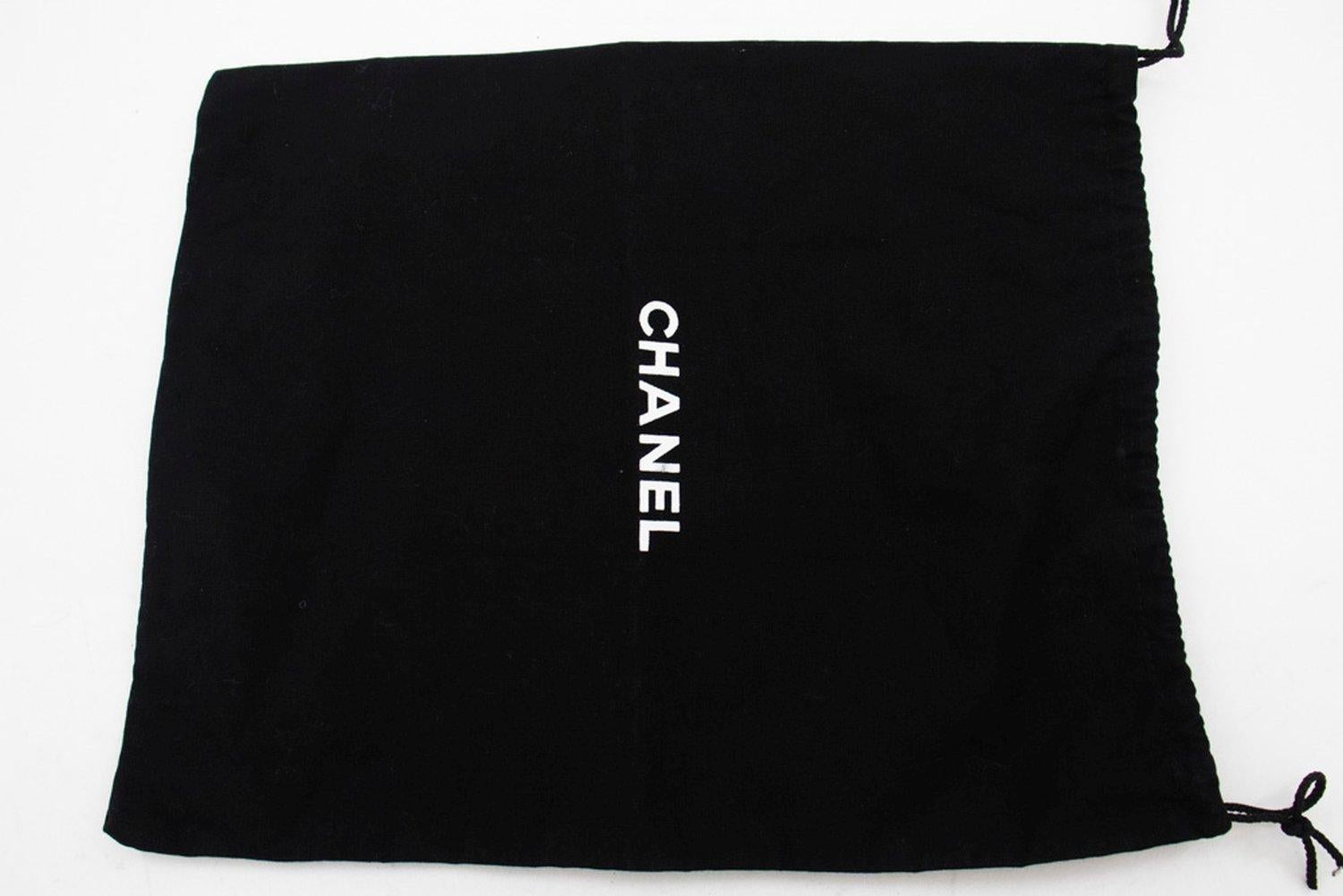 CHANEL Classic Double Flap Medium Chain Shoulder Bag Black Lamb 13
