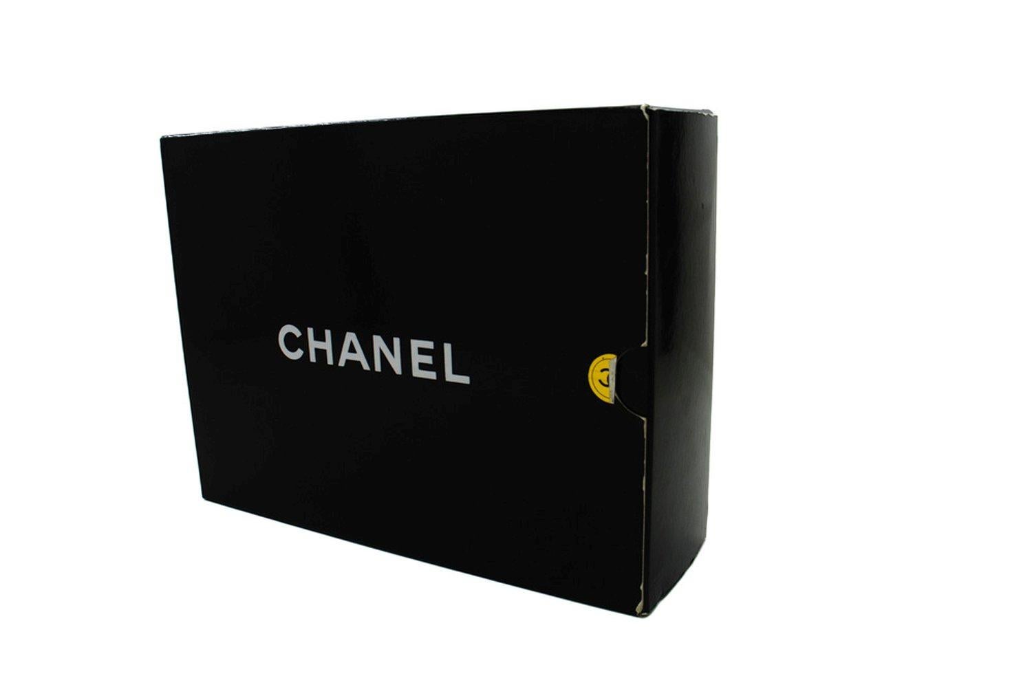 CHANEL Classic Double Flap Medium Chain Shoulder Bag Black Lamb 16