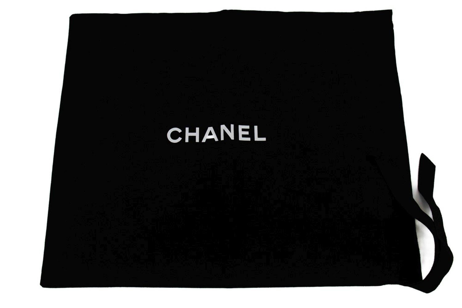 CHANEL Classic Double Flap Medium Chain Shoulder Bag Black Quilted 15