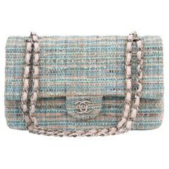 Chanel Classic Double Flap Quilted Tweed