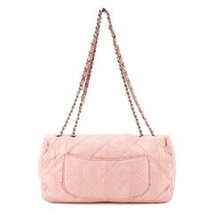 Chanel Classic Flap Bag in light pink Python leather