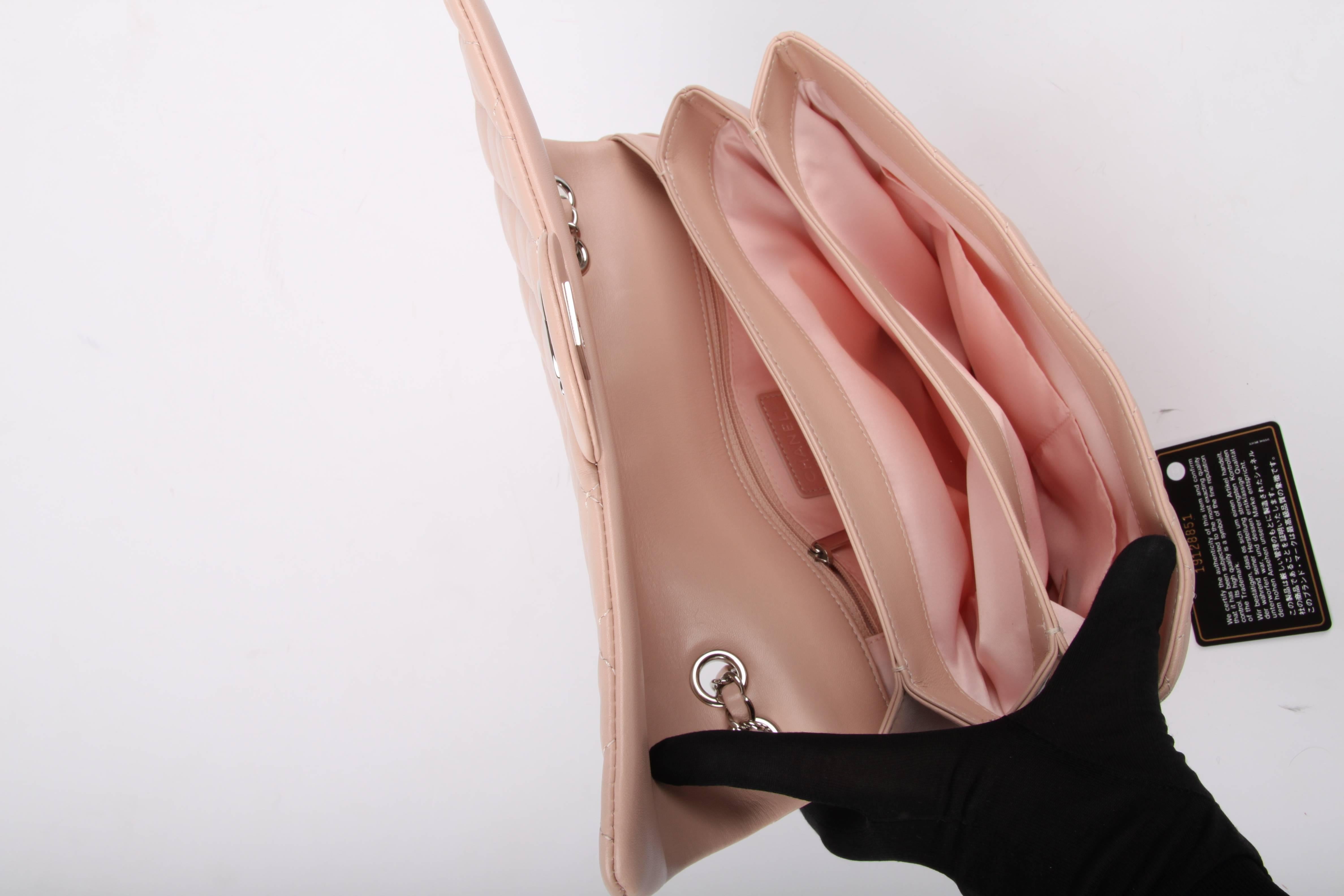 Chanel Classic Flap Bag Jumbo 3 - dusty pink 2