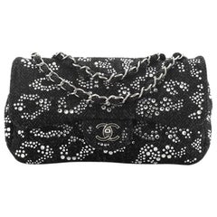 Chanel Classic Flap Bag Strass Embellished Tweed Medium