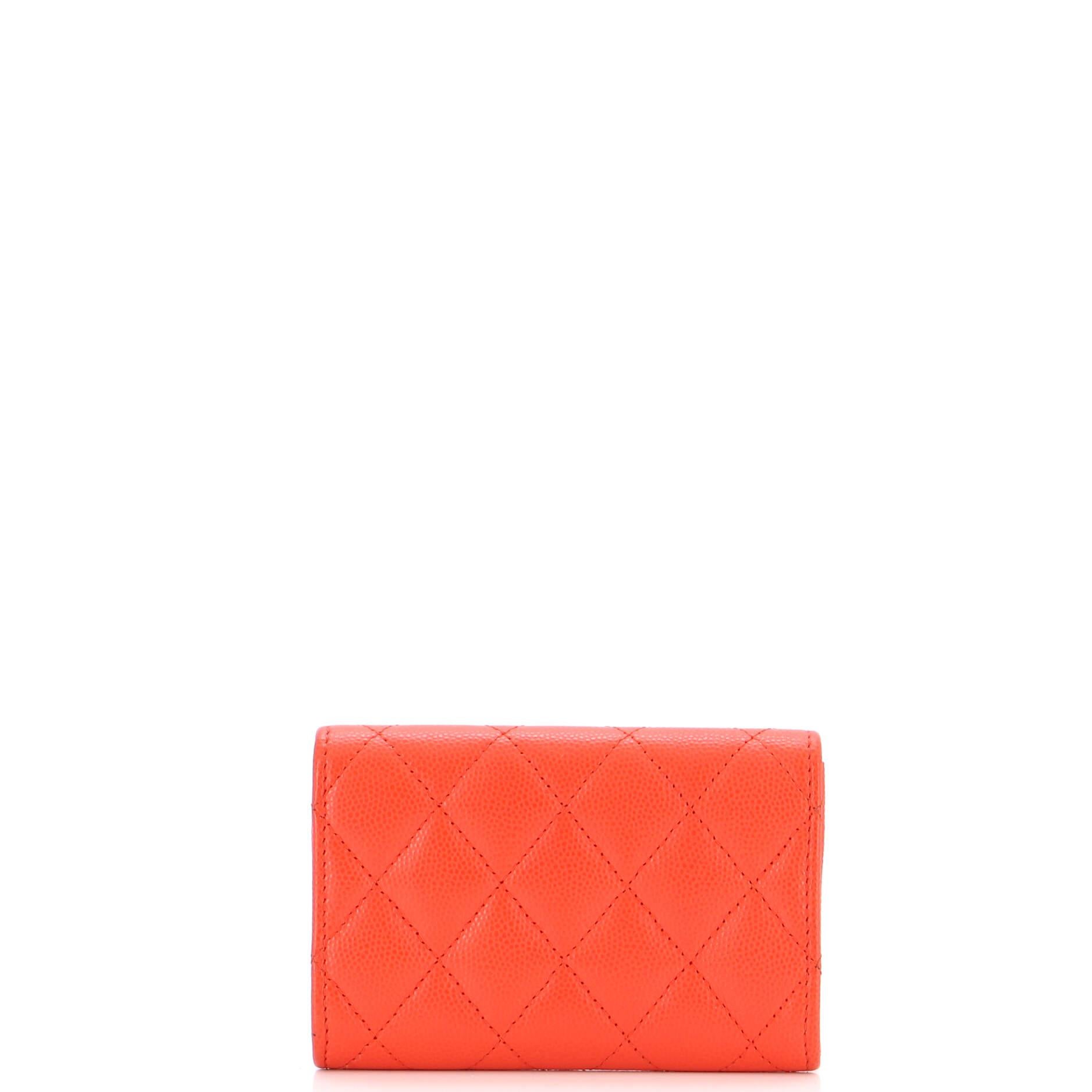 Women's Chanel Classic Flap Card Case Quilted Caviar