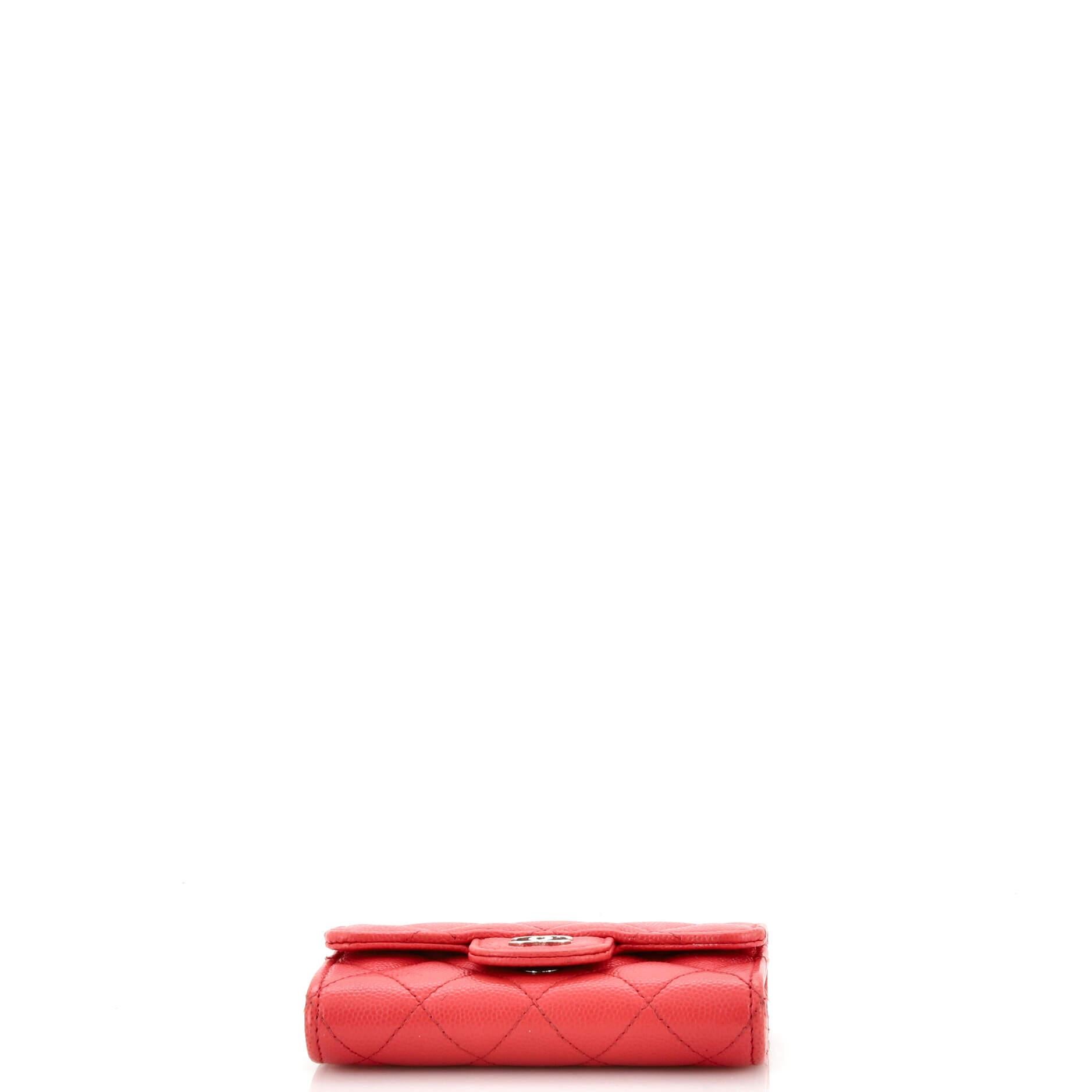 Chanel Classic Flap Card Case Quilted Caviar 1