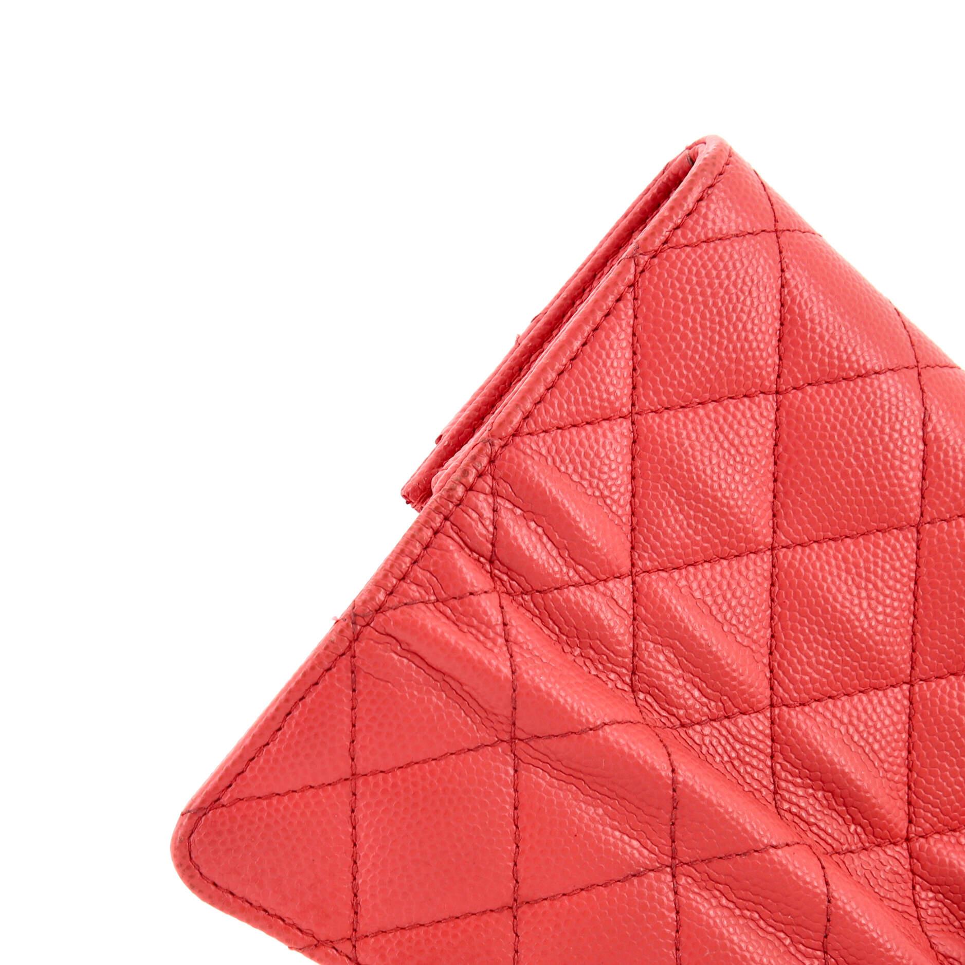 Chanel Classic Flap Card Case Quilted Caviar 3