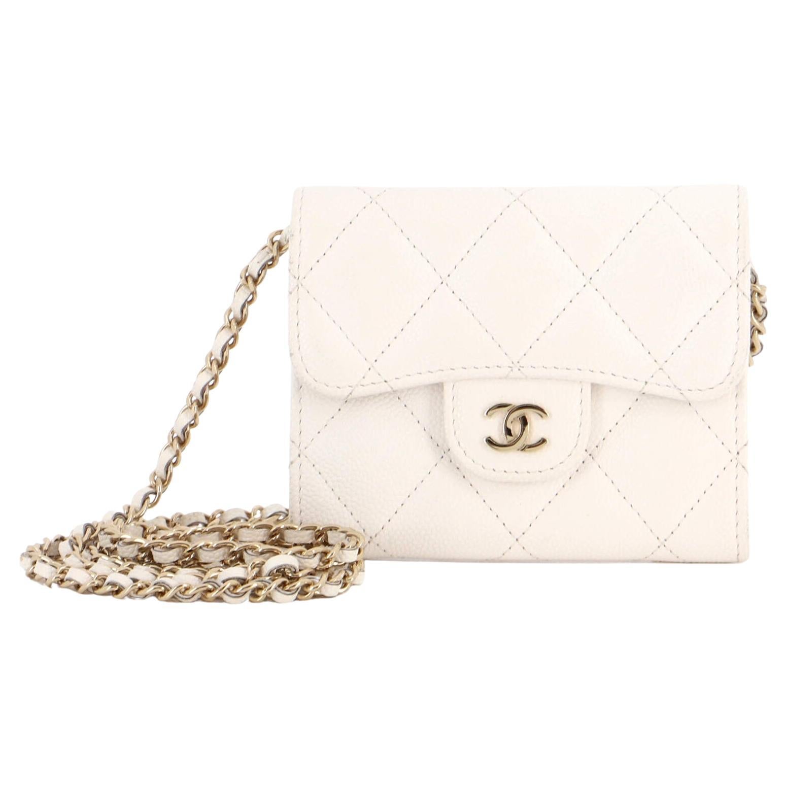 Chanel White Classic Small Flap - 26 For Sale on 1stDibs